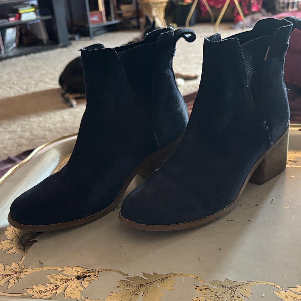 Toms Navy Ankle Boots